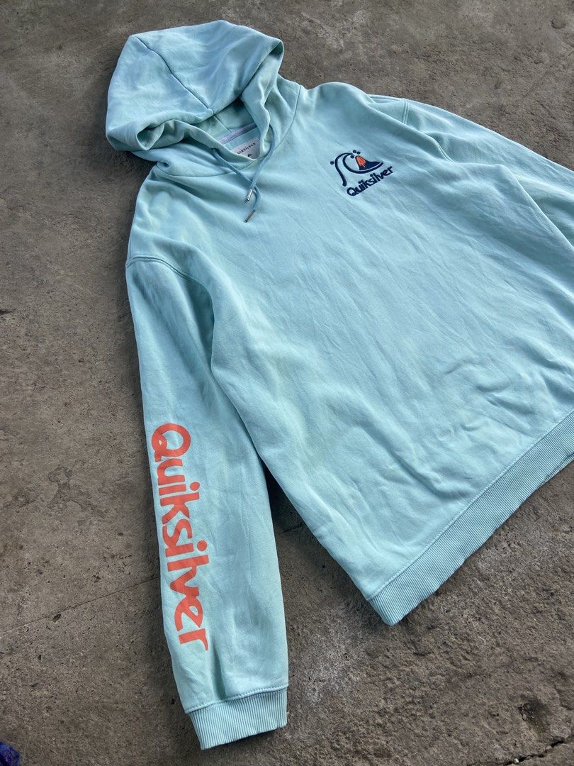 QuickSilver Hoodie Jacket (Category: Coats, Jackets and Outerwear) located in Cavite. Submitted by abasolo_jv (Listing ID 1465244745, Image 2). Description: Good Condition 9.5/10 Color rate no issue no pinhole no crackprint may small stain lang sya, washable naman po large on tag try to offer .