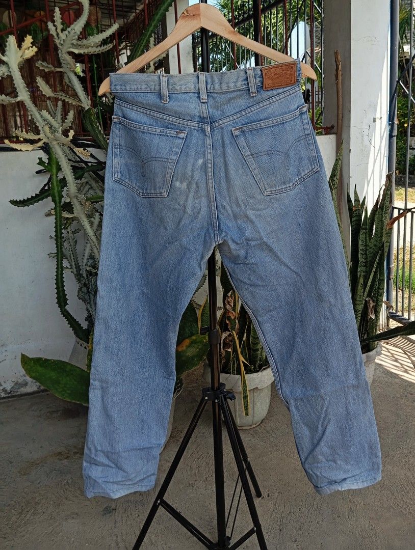 Ralph Lauren Light Washed Pants (Category: Jeans) located in Mangaldan. Submitted by ig_thriftnidrei (Listing ID 1465224090, Image 2). Description: RL Pants w:30 in l:40 in h: 9 in minor sign of usage condi: 8.5/10 rtw.
