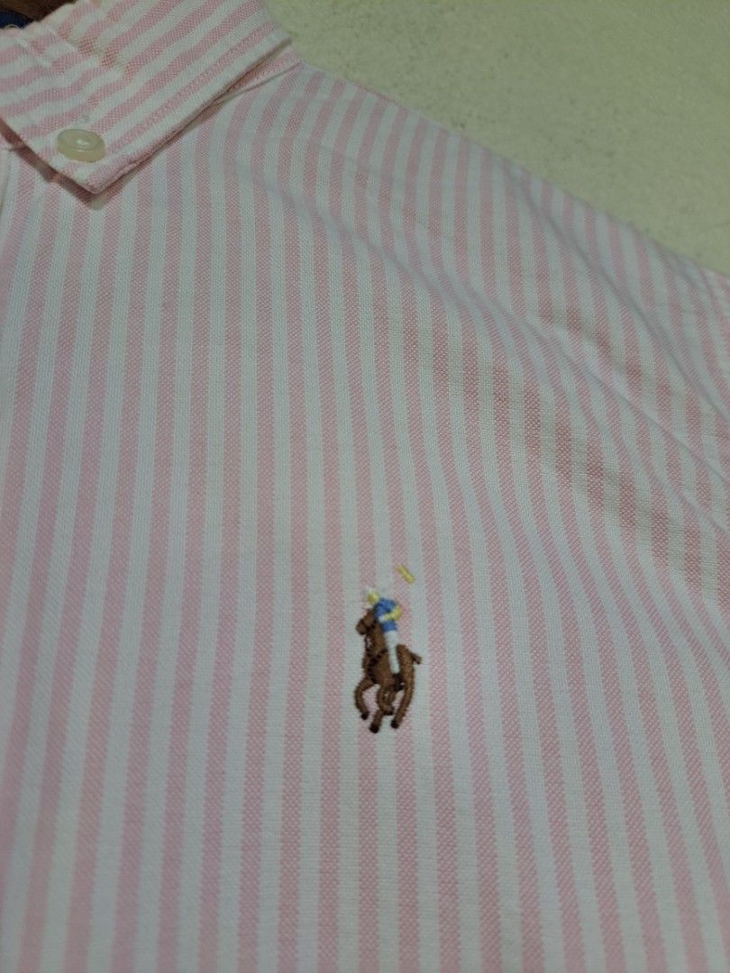 Ralph Lauren Striped Cotton Shirt Button Down (Category: Formal Shirts) located in Dumaguete. Submitted by jayarbajad49160 (Listing ID 1465283791, Image 3). Description: Ralph Lauren Striped Cotton Shirt Button Down - Excellent Condition Color rate:9.8/10 Size Small Width:19 Length:27 Loc dumaguete city visayas.