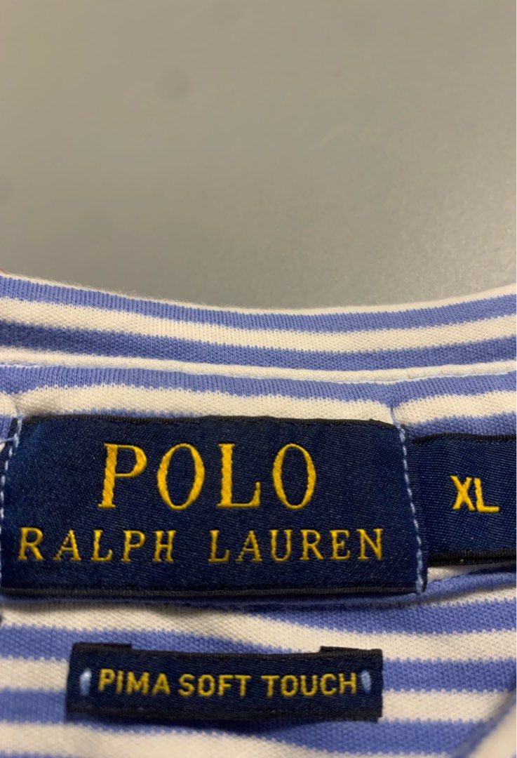 Ralph lauren stripes pima soft touch (Category: Tshirts & Polo Shirts ) located in Manila. Submitted by retro_archives (Listing ID 1465299978, Image 3). Description: 24 x 30 color rate: 10/10 condition: like new flaw: one tiny pinhole .
