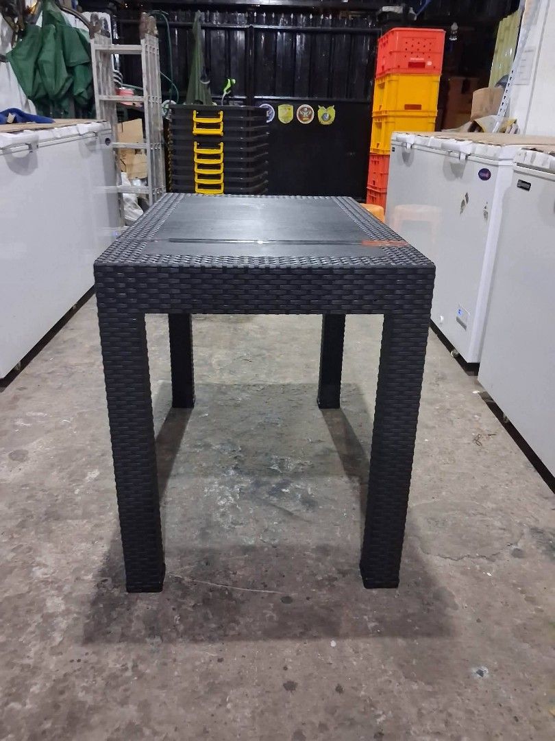 Rattan Table (4seater) (Category: Tables & Sets) located in Manila. Submitted by redonline (Listing ID 1465284239, Image 2). Description: Rattan Table (4seater) ₱1200 95cm x 60cm x 75cm ON HAND BRAND NEW Mode of Payment: Gcash,COD Same day delivery + Delivery Fee PM for orders and inquiries.