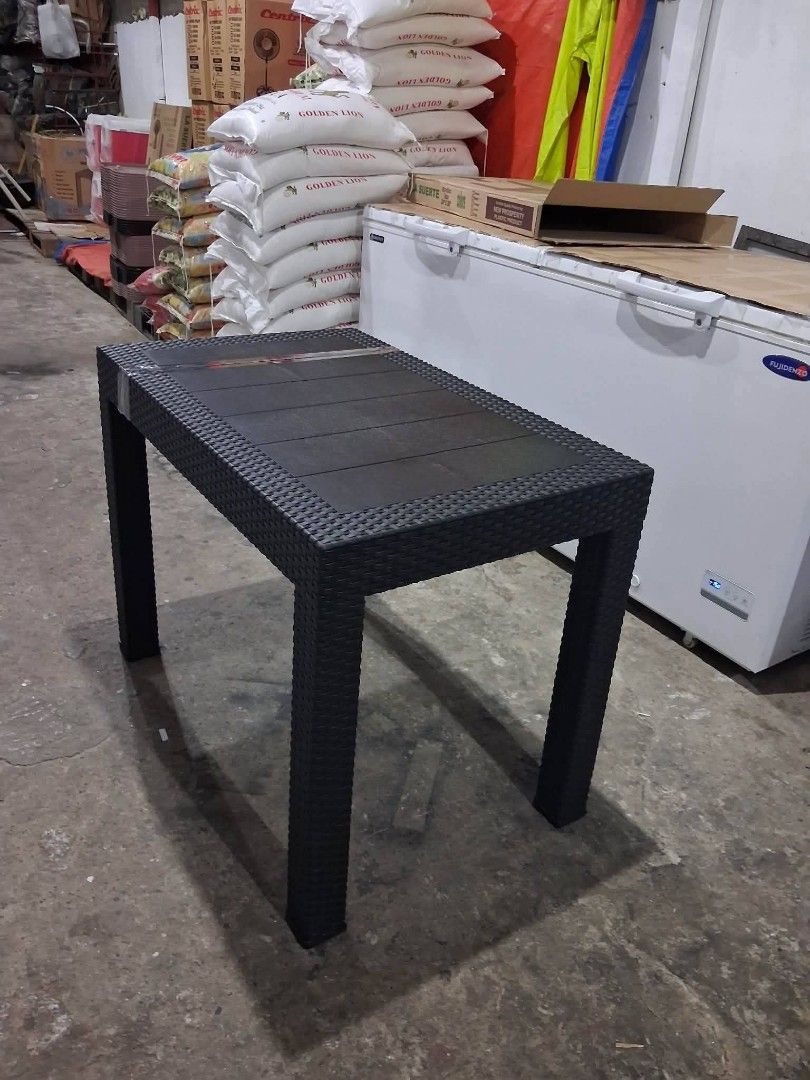 Rattan Table (4seater) (Category: Tables & Sets) located in Manila. Submitted by redonline (Listing ID 1465284239, Image 3). Description: Rattan Table (4seater) ₱1200 95cm x 60cm x 75cm ON HAND BRAND NEW Mode of Payment: Gcash,COD Same day delivery + Delivery Fee PM for orders and inquiries.