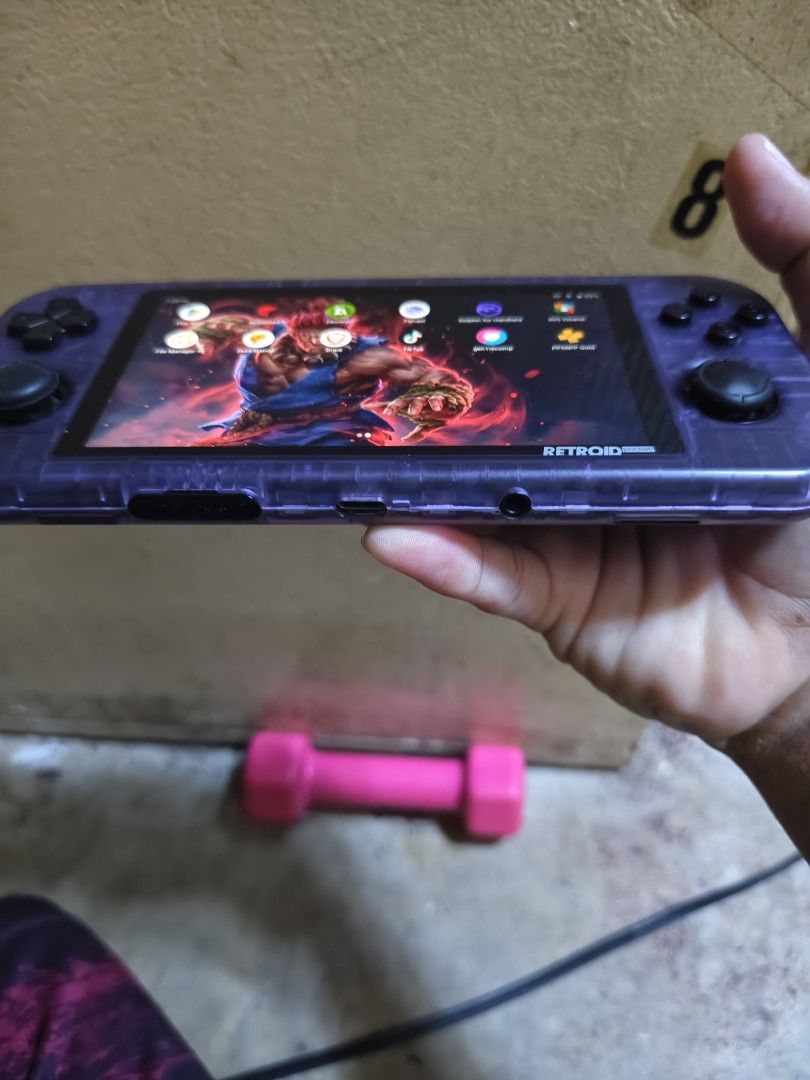 Retroid Pocket Handheld Console Purple Transparent (Category: Nintendo) located in Manila. Submitted by ramel1a (Listing ID 1465206450, Image 2). Description: RETROID POCKET 3+ 128GB unit only my mga games na dagdagan nyo nalang 4k negotiable kaunte... manika area.