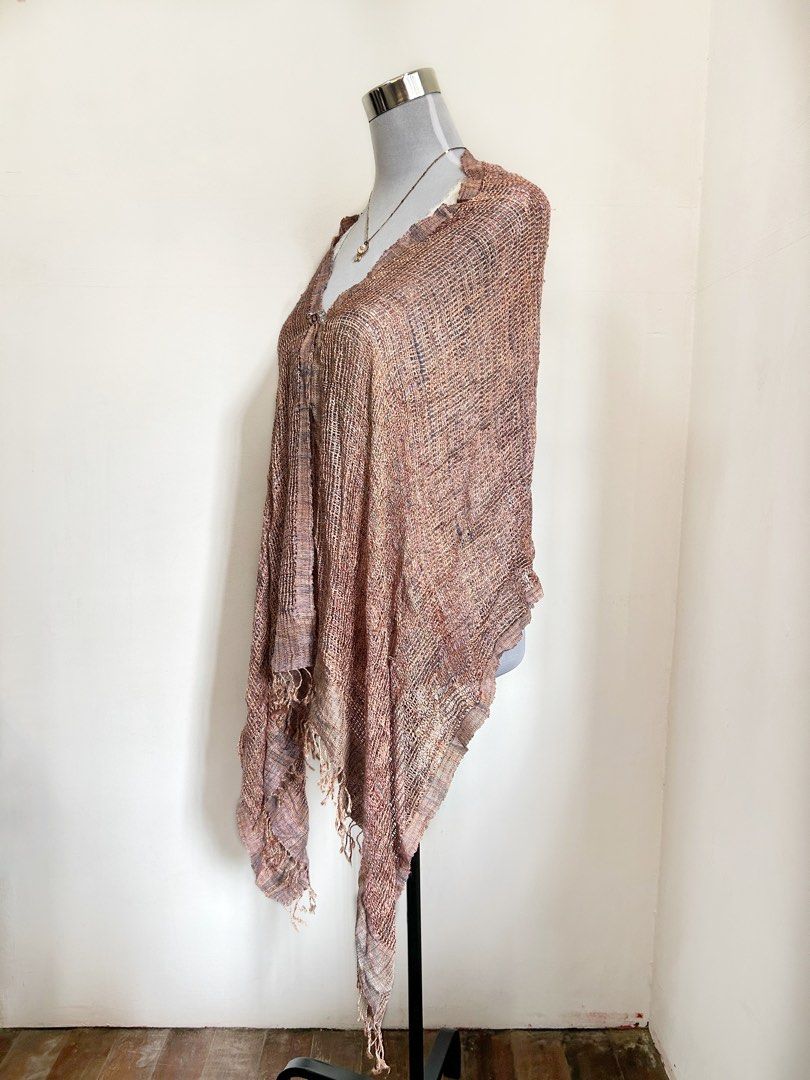 Rich Copper Knitted Elegant Shawl with Tassels (Category: Scarves) located in Quezon City. Submitted by cooroe.mnl (Listing ID 1465178154, Image 2). Description: 64x20 10/10 .