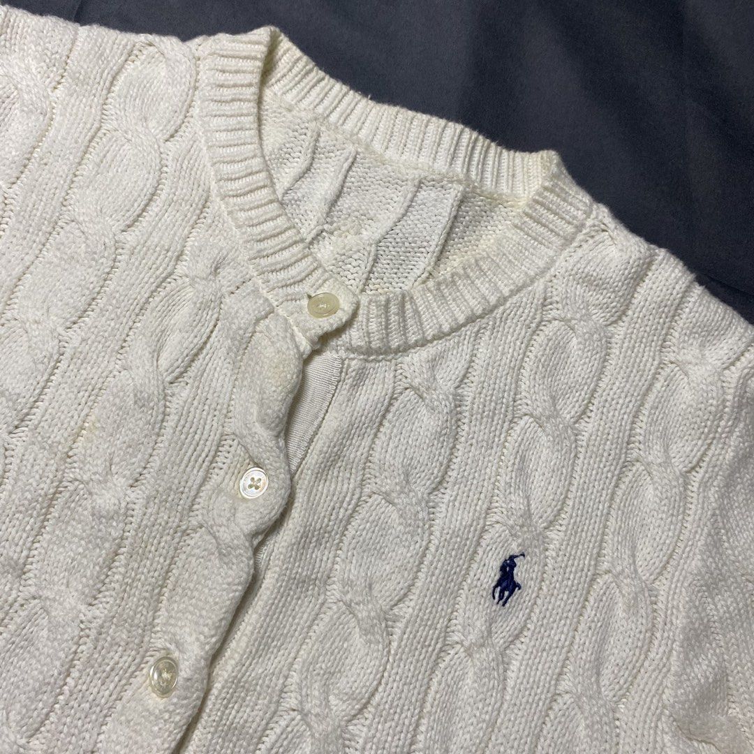 RL cardigan (Category: Coats, Jackets and Outerwear) located in Bacolod City. Submitted by junked.thrifts (Listing ID 1465282514, Image 2). Description: Excellent Condition No other issue than Missing Neck Tag 18x23 9.8 Color Rate .