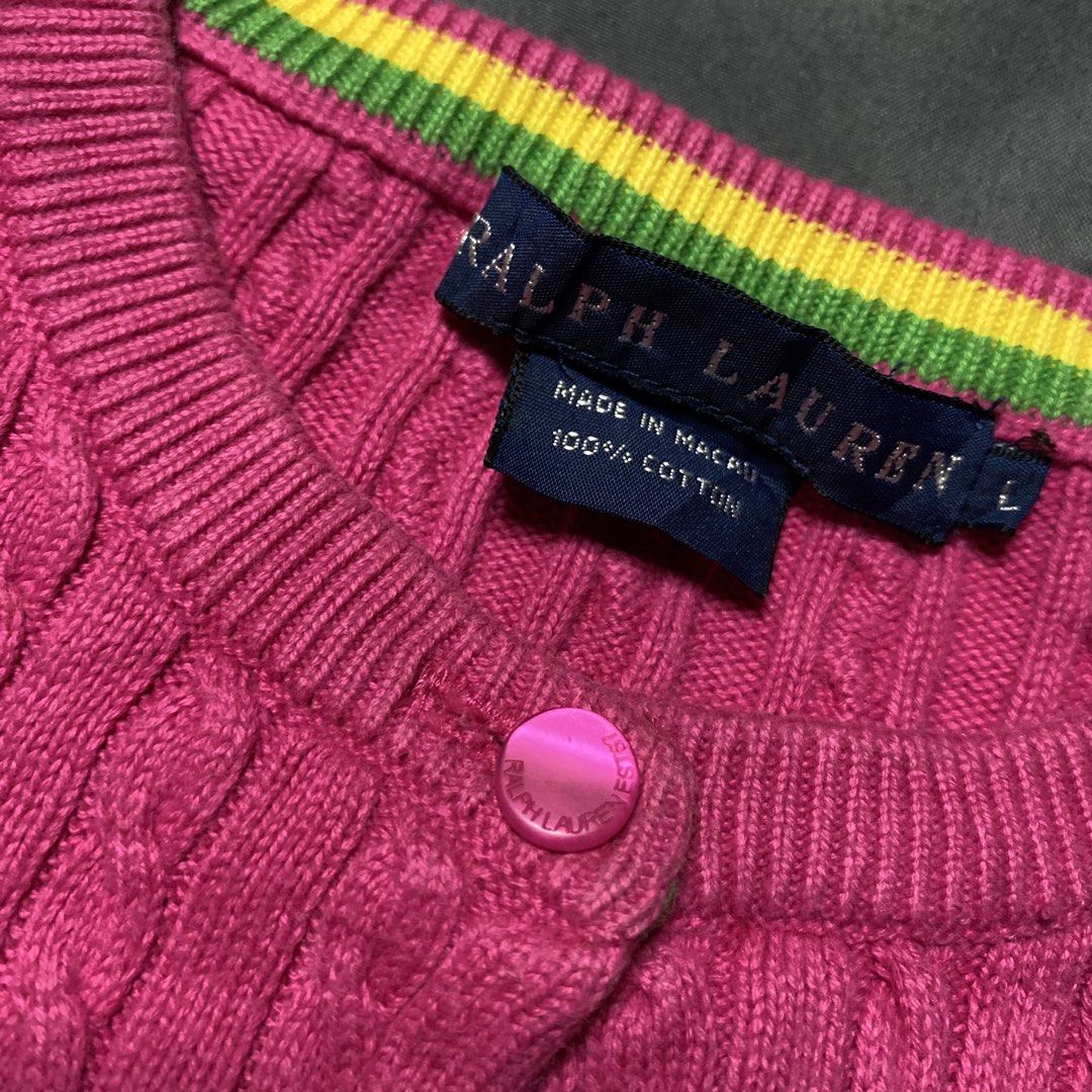 RL Cardigan (Category: Coats, Jackets and Outerwear) located in Bacolod City. Submitted by junked.thrifts (Listing ID 1465283006, Image 3). Description: Asnew No issue Authentic 9.8 Color Rate Size S 21x23.