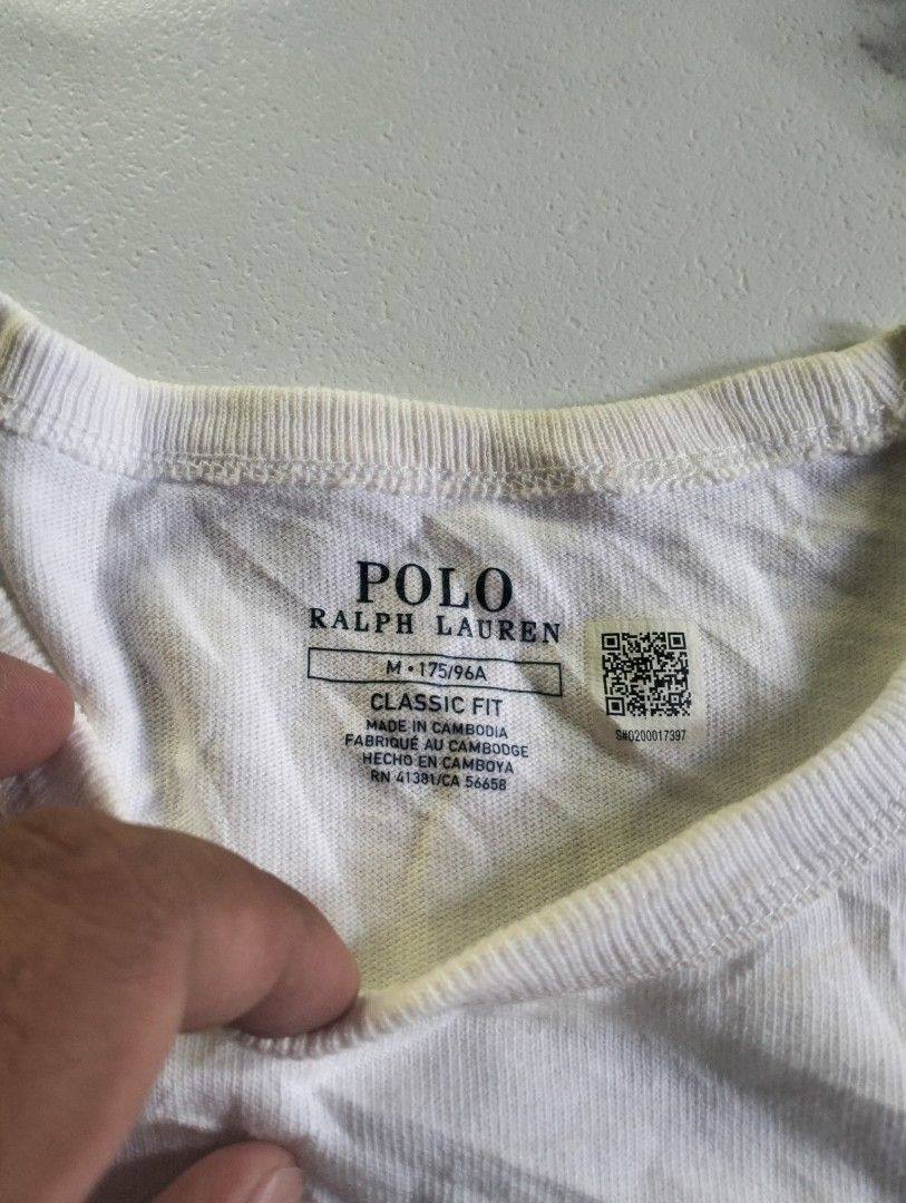 RL shirt (Category: Luxury Apparel) located in Solana. Submitted by allgoodst.s (Listing ID 1465180319, Image 3). Description: Ralph Lauren shirts white good condition medium fit to large.