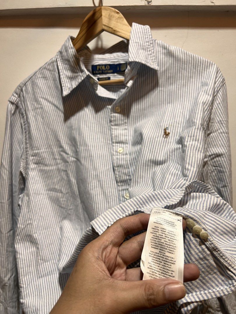 Rl strioed oxford (Category: Formal Shirts) located in San Juan, La Union. Submitted by jeggystyle (Listing ID 1465199619, Image 3). Description: Large Striped Rare color way and exoensive color way.