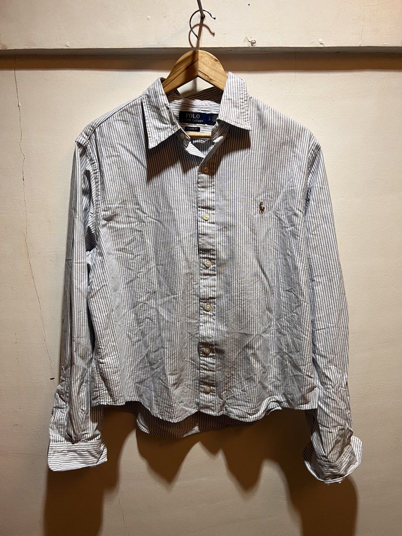 Rl strioed oxford (Category: Formal Shirts) located in San Juan, La Union. Submitted by jeggystyle (Listing ID 1465199619, Image 1). Description: Large Striped Rare color way and exoensive color way.