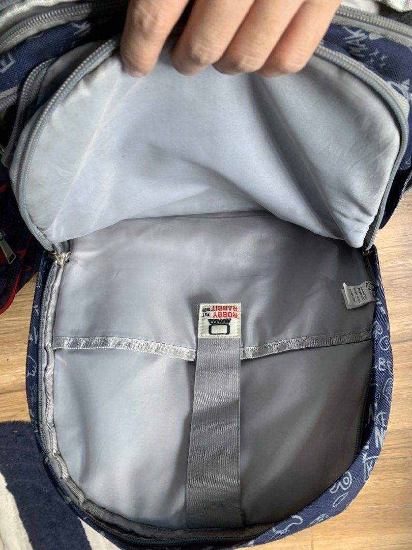 Robby Rabbit 16" backpack PRELOVED no issues (Category: Backpacks) located in Pasay City. Submitted by cjjdb (Listing ID 1465241442, Image 2). Description: blue ₱500 red ₱800 (used once only) Both no issues 📍Malibay, Pasay City 💰 maribank/maya/gotyme/gcash 🛵 lalamove/grab c/o buyer.