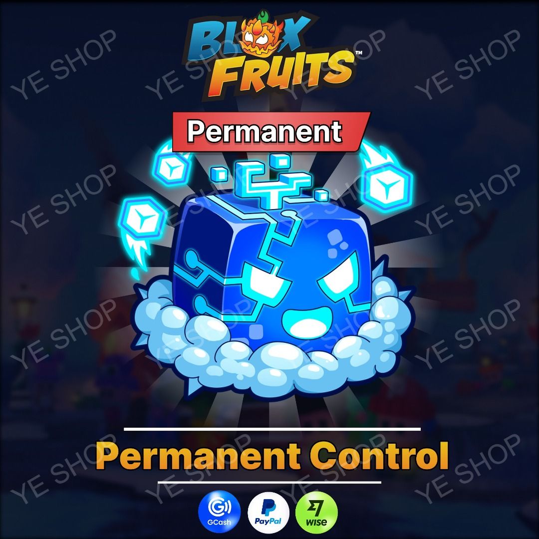 Roblox Blox Fruits Permanent Control Fruit (Category: In-Game Products) located in Manila. Submitted by ye.digital (Listing ID 1465284819, Image 1). Description: - Game: Roblox Blox Fruits - Item: Permanent Control Fruit - Delivery: Instant delivery via in-game gift upon payment confirmation - Payment Methods: GCash, PayPal, Wise - How to Buy: Message me for any questions or to proceed with the transaction.