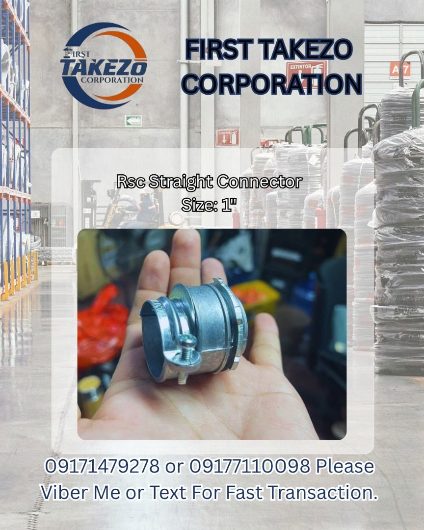 Rsc Straight Connector Size: 1" (Category: Everything Else Others) located in Manila. Submitted by joeyroque09 (Listing ID 1465177485, Image 1). Description: Rsc Straight Connector Size: 1".