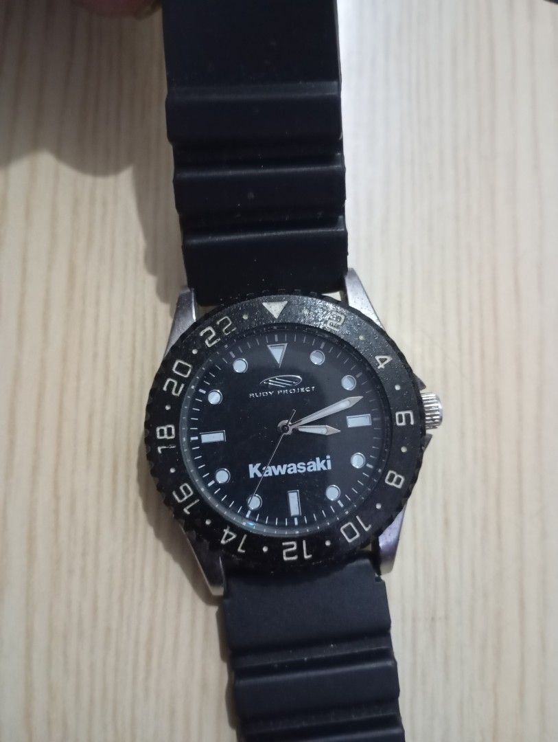 Rudy proj Kawasaki (Category: Men's Watches) located in Las Pinas. Submitted by quick_deals_great_finds2 (Listing ID 1465329974, Image 1). Description: Original good working Quartz with battery 40mm.