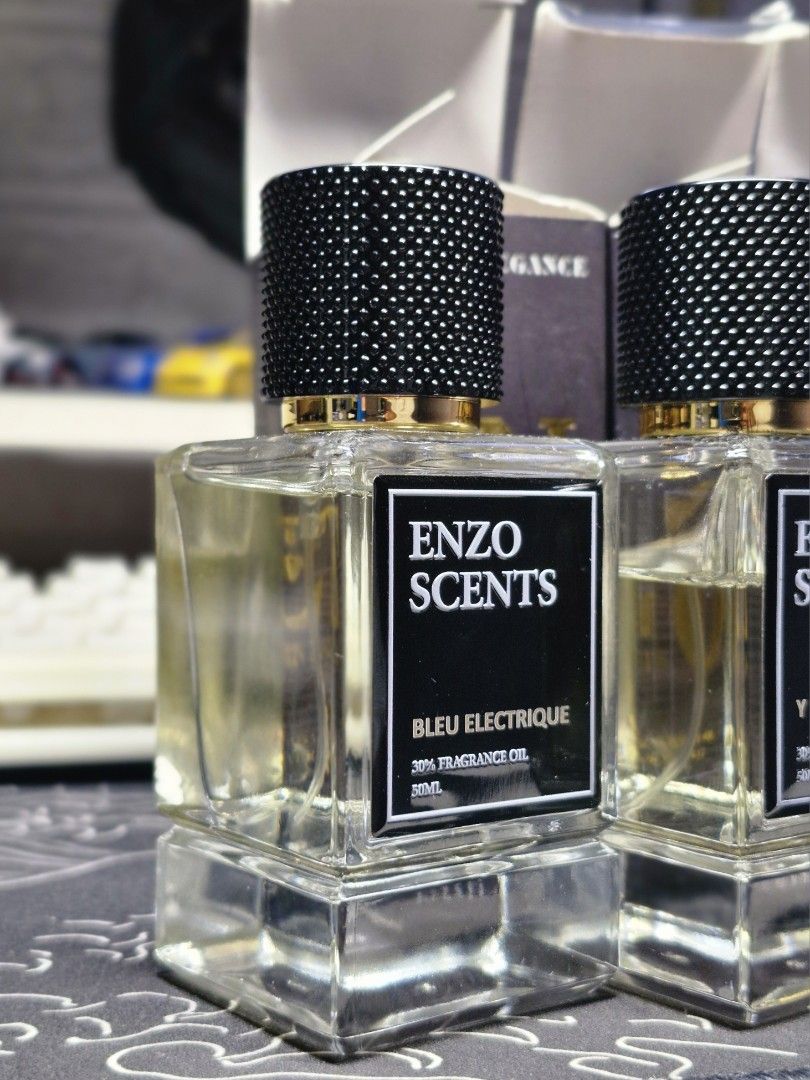 RUSH ‼️ Enzo Scents partials (Category: Fragrance & Deodorants) located in Manila. Submitted by vasthorse_6dae34 (Listing ID 1465276323, Image 2). Description: 1,200 FOR TAKE ALL ONLY ‼️ YSL BLEU ELECTRIQUE YSL Y EDP GUCCI GUILTY JPG ULTRA MALE 📍Located in Pasig 📍Meet ups can be arranged just hmu!.