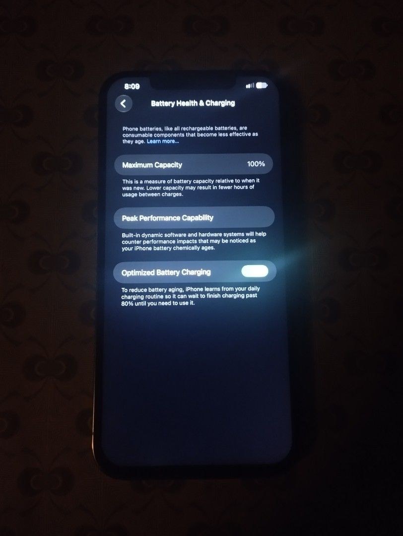 Rush iPhone 12 pro max 100% BH (Category: iPhone 12 Series) located in Manila. Submitted by sachilur_4 (Listing ID 1465170767, Image 2). Description: FOR SALE: iPhone 12 Pro Max 128GB Price: ₱14,500 (Slightly negotiable) - Status: Openline / Clean iCloud (unli reset upon meetup) - Battery: 100% Health - Functions: Face ID, cameras, speakers, mic, SIM, Wi-Fi all 100% working NOTE ON CONDITION: - Settings shows standard display message from prior m
