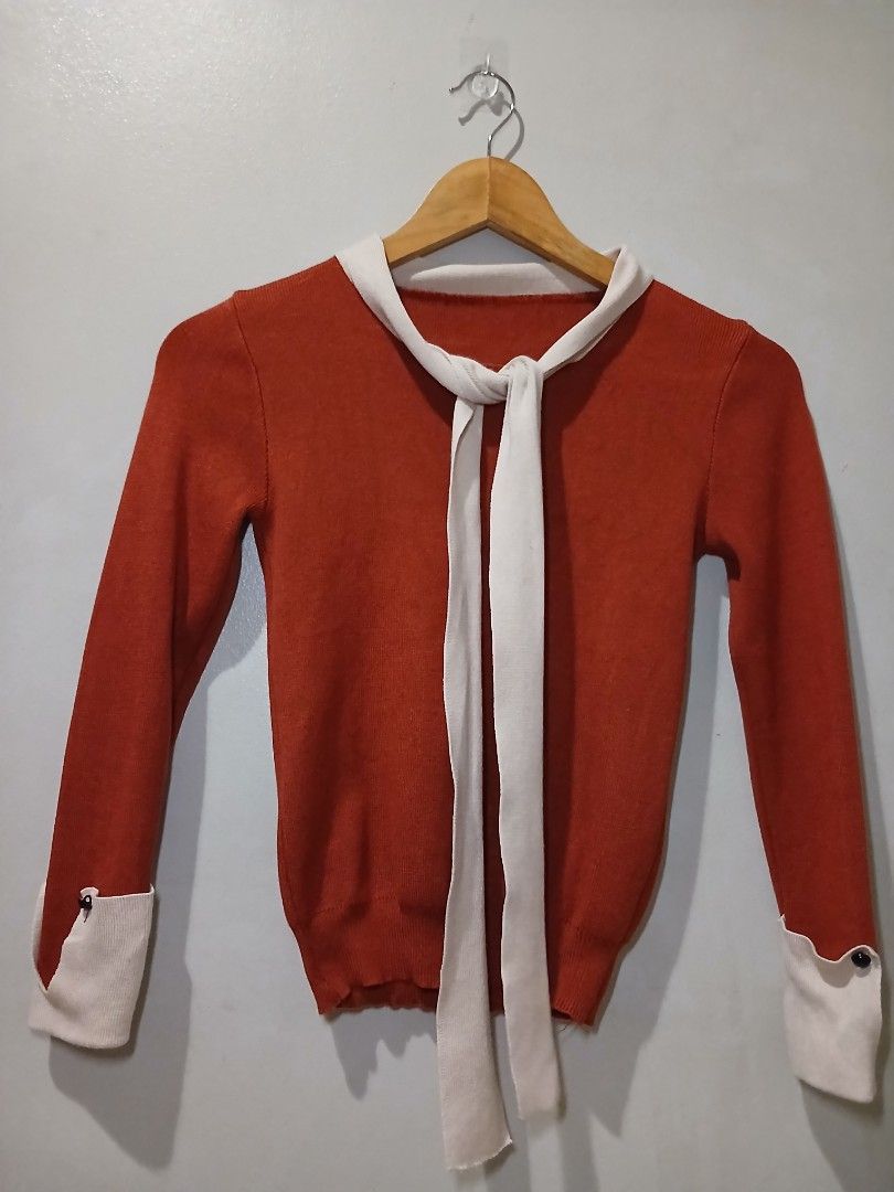 Rust Knit Sweater (S-M) [BUY4 +1FREE] (Category: Coats, Jackets and Outerwear) located in Pasig City. Submitted by carmelaelizalde (Listing ID 1465363642, Image 2). Description: up to 34 bust [BUY4 +1FREE] check my page for more sale items.