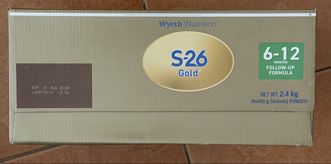 S26 Gold 6-12 mos (Category: Breastfeeding & Bottle Feeding) located in Quezon City. Submitted by viago (Listing ID 1465191172, Image 2). Description: s26 gold 6-12months 2.4kg brand new sealed! rfs: breastfeed baby.