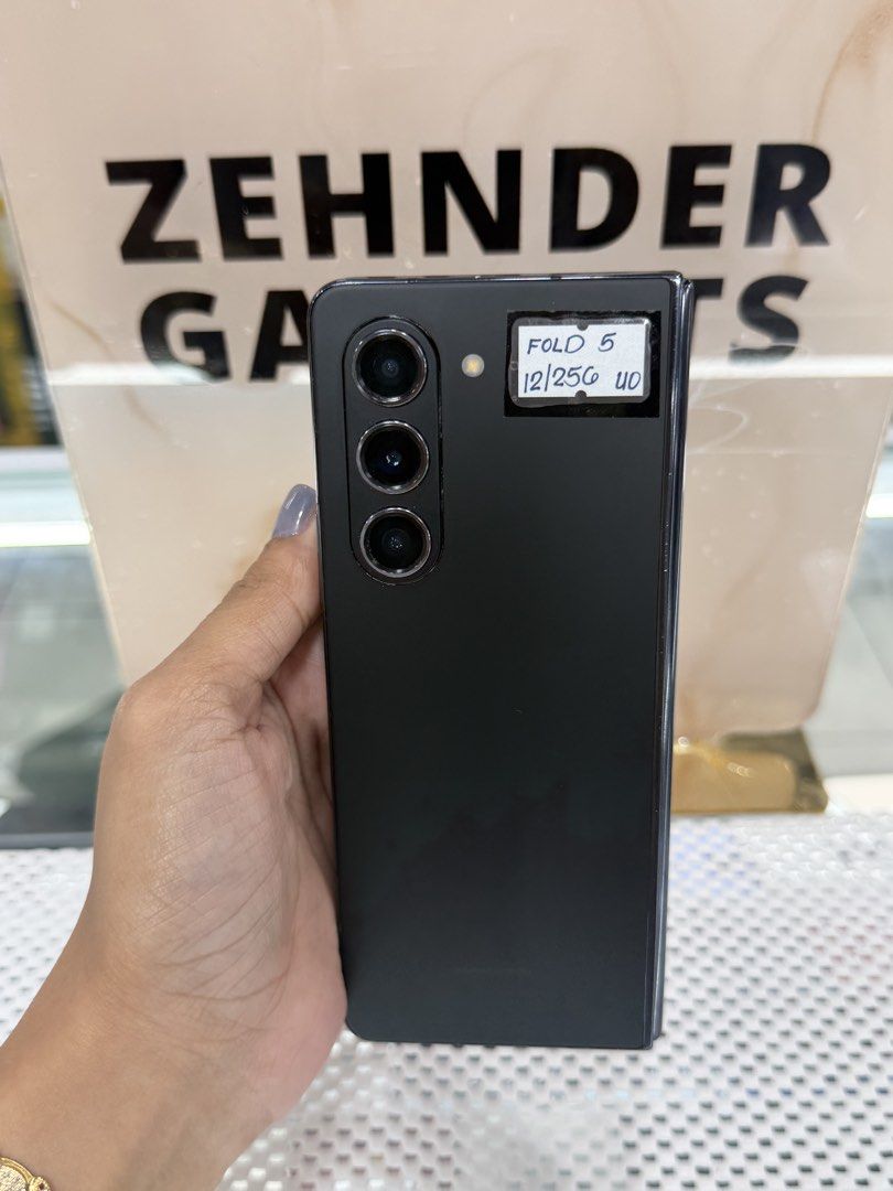 SAMSUNG FOLD 5 12/256GB OPENLINE (NTC APPROVED) (Category: Samsung) located in San Juan City. Submitted by desireebayal96 (Listing ID 1465240343, Image 1). Description: FOLD 5 * 12|256GB * DUAL SIM (BOTH PHYSICAL SIM OPENLINE) * NTC APPROVED * 97% SMOOTH * NO ISSUE * NO HISTORY OF REPAIR * NO AMOLED BURN * NO DEAD PIXEL * WITH CORD TYPE C NOTE: HINDI LANG PO MASYADONG MAKINIS. (PLEASE CHECK PHOTOS TO APPRECIATE) OPEN FOR COD SAME DAY DELIVERY PLU