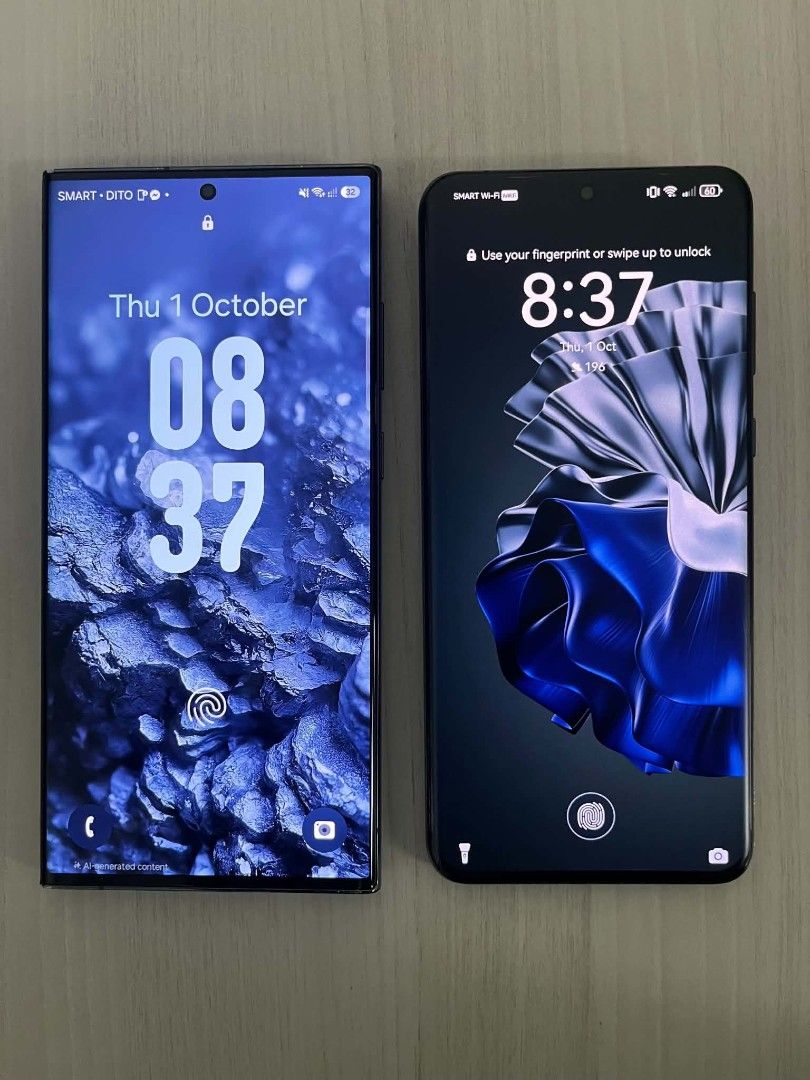 Samsung s23 ultra + Huawei p60 pro (Category: Samsung) located in Binan City. Submitted by skyemr (Listing ID 1465176285, Image 3). Description: For swap 2 flagship phones sa isang high unit niyo niyo Samsung s23 ultra and Huawei p60 pro Samsung s23 ultra 12+12/256gb Snapdragon 8 gen 2 100x zoom camera Issue dents and scratches and replaced spen pero all working 21k nego if sale Huawei P60 Pro 8/256 gb Snapdragon 8+ Gen 1 4g 100x zoom Issue repla