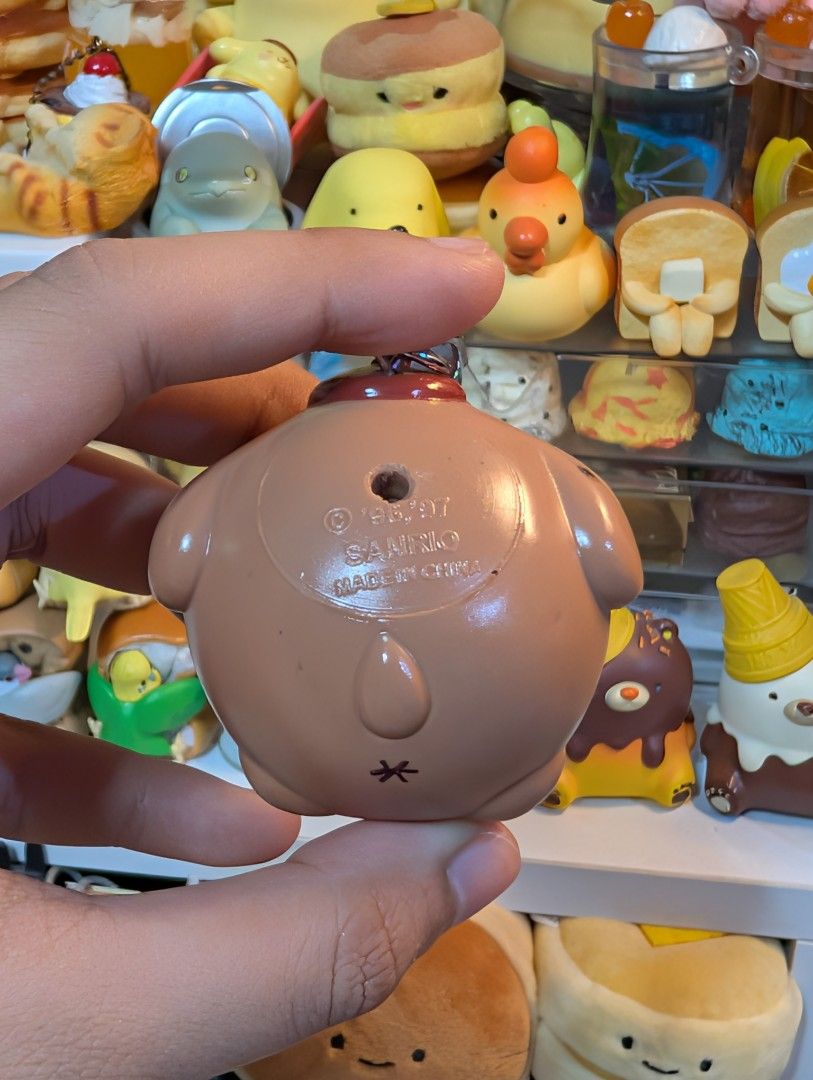 Sanrio Rare Pompompurin Charm (Category: Charms) located in San Pedro. Submitted by eurisilvers (Listing ID 1465332422, Image 2). Description: — shipping is via J&T Express — mop: gcash, maya, bank transfer — location: san pedro city, laguna.