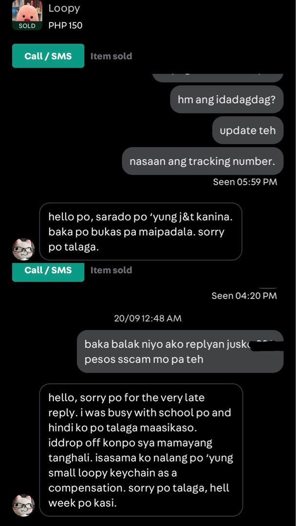 SCAMMER - @katzelly (fb: ely declutters) (Category: Announcements) located in Quezon City. Submitted by zinqt (Listing ID 1465375407, Image 2). Description: ‼️ SCAMMER - @katzelly (fb: ely declutters) ‼️ don't ever transact with this person. after sending our payment puro na siya reasons bago iship yung order namin. waste of time. small amount na nga lang isscam pa. wala ka na bang makain? @katzelly MAKAKARMA KA RIN, ELY 😝🤘🏻💯.
