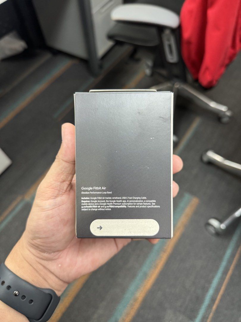Selling my Google Fitbit Air – Obsidian (Category: Wearables & Smart Watches) located in Caloocan City. Submitted by jordaaanjae (Listing ID 1465272133, Image 3). Description: Selling my Google Fitbit Air – Obsidian ⌚️ Brand new and factory sealed / never opened. Won this from a competition but won’t be using it, so selling instead. 💰 ₱9,000 — negotiable 📦 Complete, sealed box ✨ Brand new / unused 📍 Meet-up or delivery can be arranged.