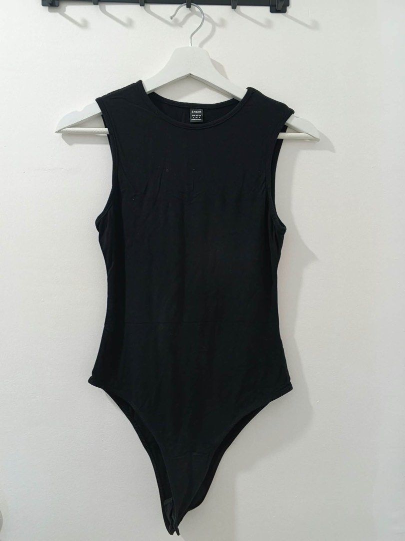 Shein black sleeveless bodysuit (Category: Activewear) located in Imus. Submitted by sheatwestview (Listing ID 1465308935, Image 1). Description: Size: Small Used many times but still in a pretty condition (No damages at all).
