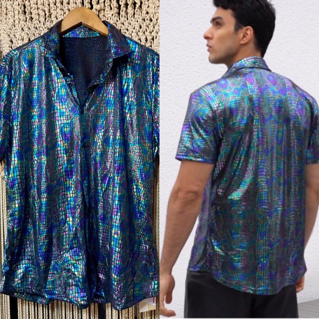shein button down metallic event top (Category: Others Tops) located in Cavite. Submitted by bambimay30 (Listing ID 1465174287, Image 1). Description: .