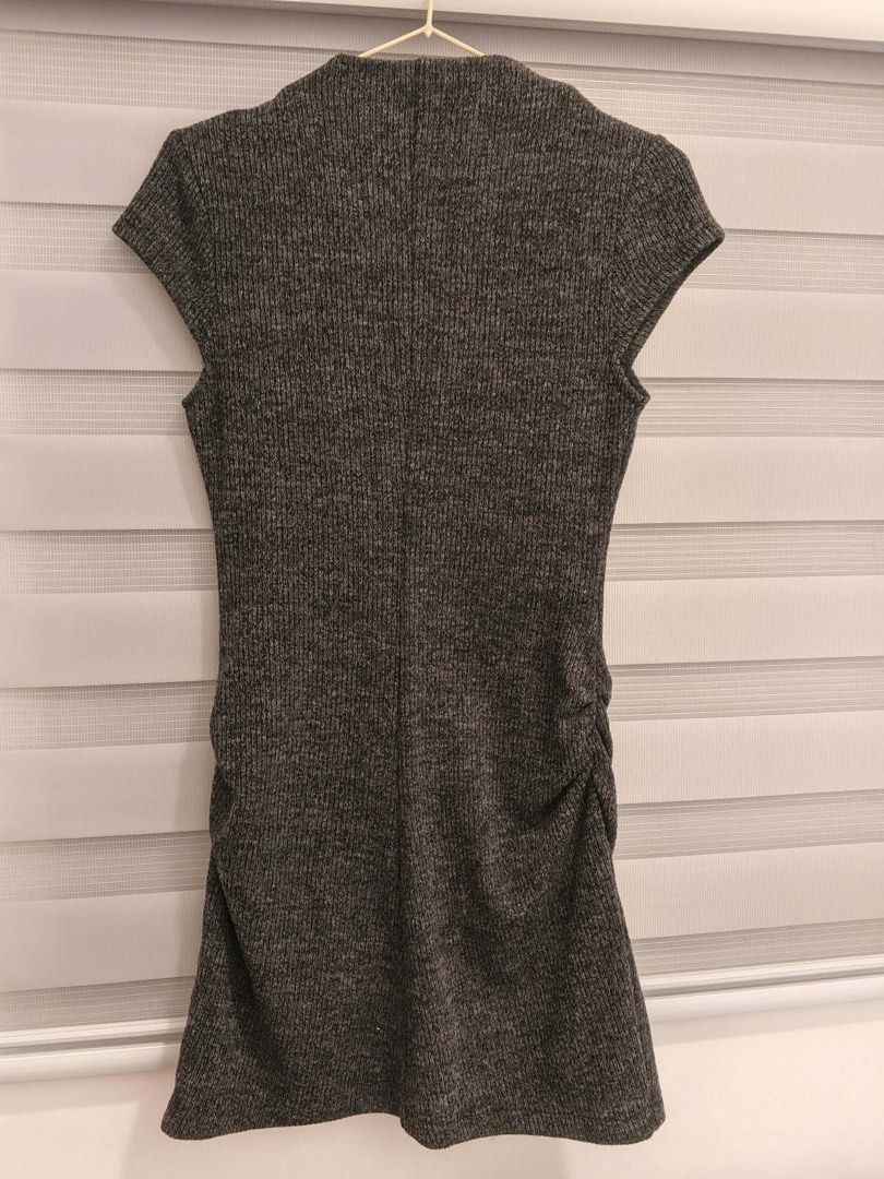 Shein dark gray ribbed button up mini dress (Category: Dresses) located in Imus. Submitted by sheatwestview (Listing ID 1465320219, Image 2). Description: Size: Small - Medium Used twice Still in vv good condition.