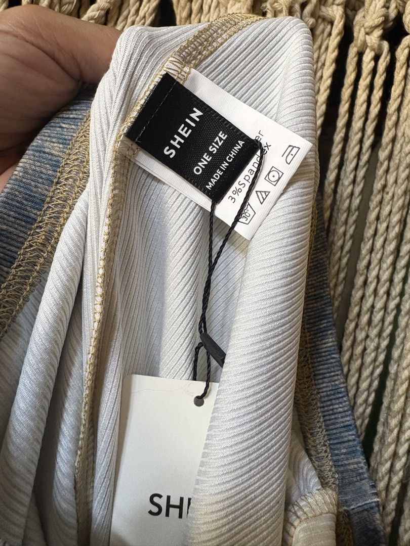 shein garterized super stretch retro pants (Category: Other Bottoms) located in Cavite. Submitted by bambimay30 (Listing ID 1465176931, Image 2). Description: one size on tag waist 29-36 inches garterized/super stretch denim like design 39 inches length.
