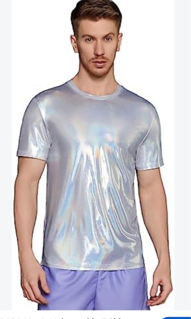 shein unisex metallic event top (Category: Others Tops) located in Cavite. Submitted by bambimay30 (Listing ID 1465175667, Image 2). Description: l—xl for women med-large for men.