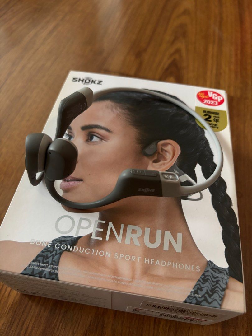 Shokz OpenRun Headphones (Category: Headphones & Headsets) located in Makati City. Submitted by nicsclosetfinds (Listing ID 1465225407, Image 3). Description: - Model: Shokz OpenRun Bone Conduction Sport Headphones - Condition: Good as new - Inclusions: Pouch, Charger, and original retail box included.