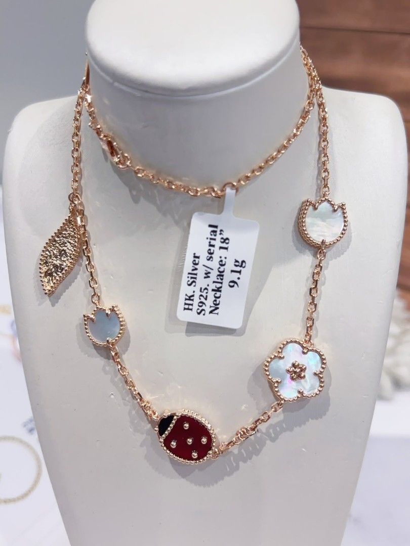 Silver 925 ladybug necklace hk setting (Category: Necklaces) located in Manila. Submitted by primejewelry (Listing ID 1465378454, Image 2). Description: .