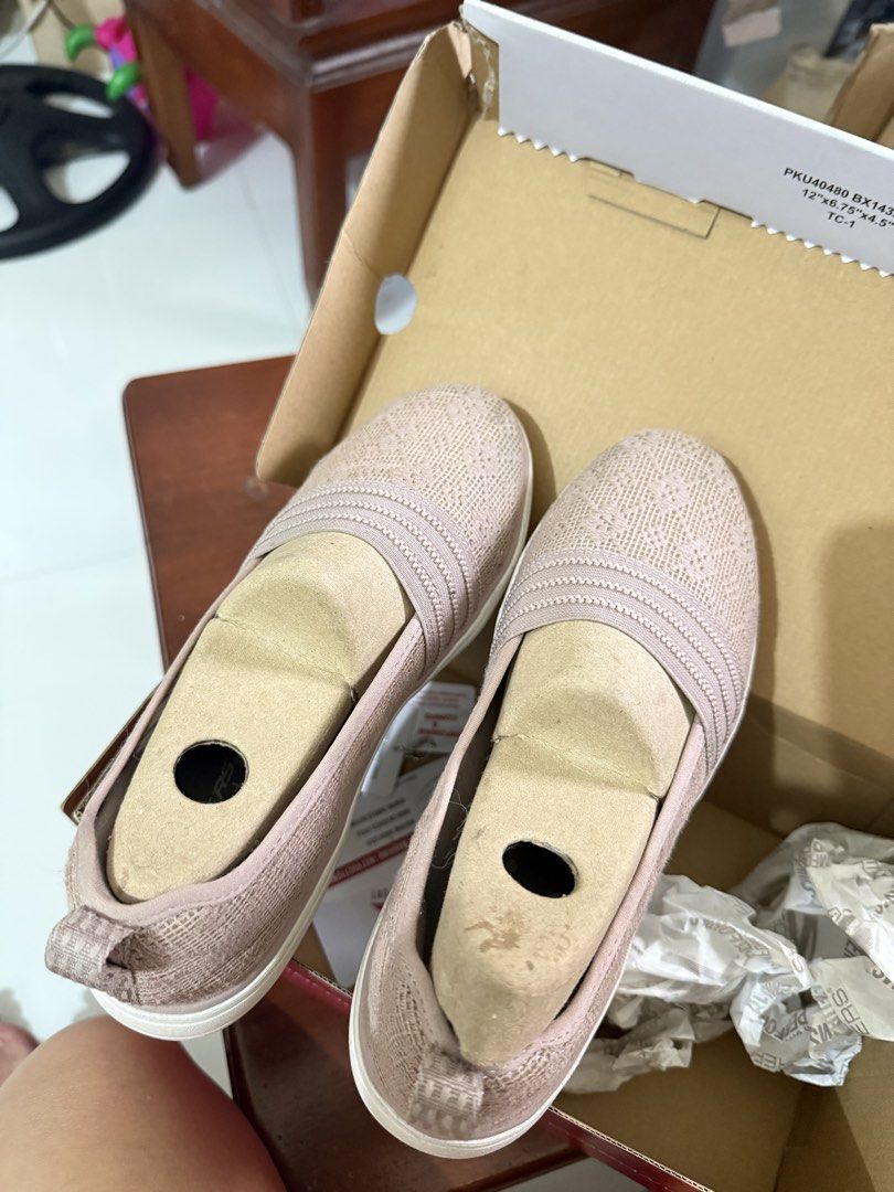 Skechers Slip Ins Arch Fit (Category: Sneakers) located in Quezon City. Submitted by marysshop (Listing ID 1465206193, Image 1). Description: - Brand/Model: Skechers Arch Fit Inspire Nova - Color: Taupe - Size: EUR 35 / UK 2 / CM 22 / US Women's 5 - Features: Slip-on design, textured knit upper, machine washable - Condition: Excellent, clean soles and uppers, ready to wear - Inclusions: Original box with paper stuffing and inserts.