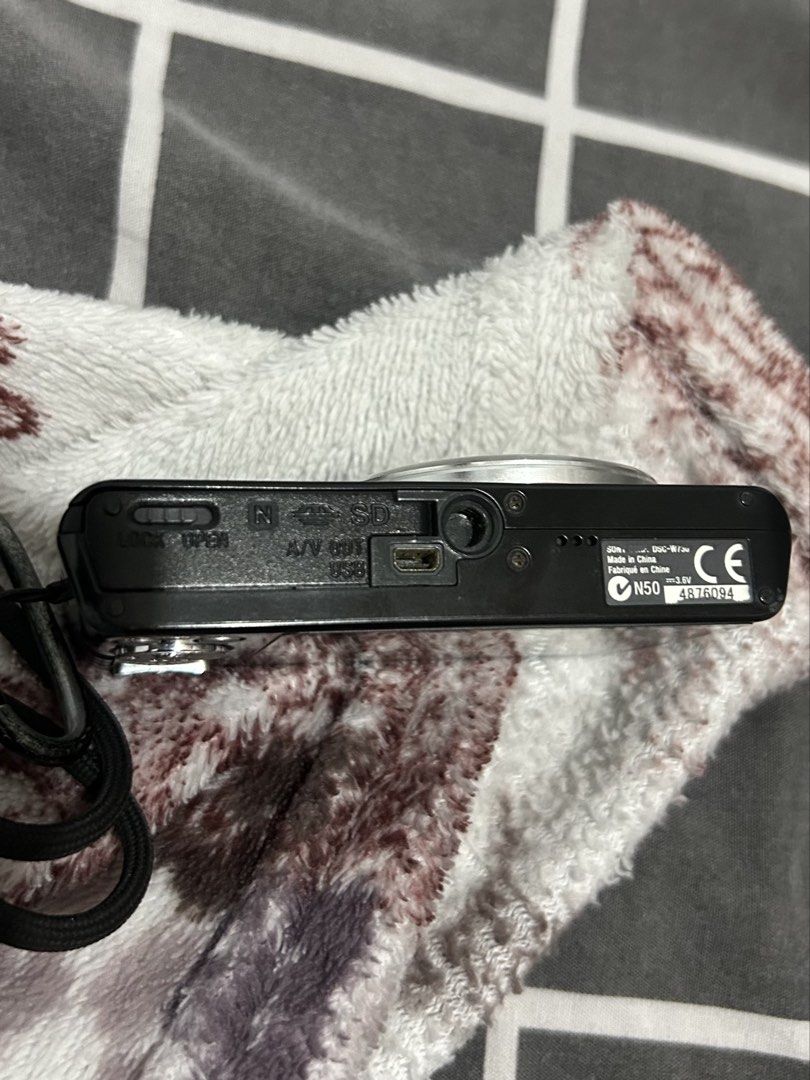 Sony Cyber-shot DSC-W730 Digital Camera (Category: Cameras) located in Makati City. Submitted by minskiee (Listing ID 1465280702, Image 3). Description: NEGOTIABLE - Brand: Sony Cyber-shot Compact Camera - Color: Sleek Black - Resolution: 16.1 Megapixels with Carl Zeiss Lens - Zoom: 8x Optical Zoom - Special Feature: 360 Sweep Panorama Mode - Storage & Ports: SD card slot, A/V out, and USB port at the bottom - Inclusions: Rechargeable battery pac