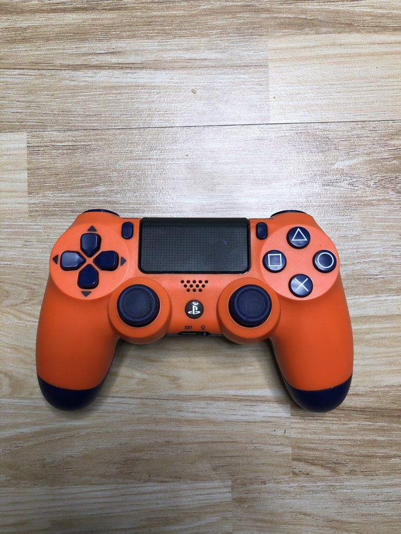 Sony DualShock PS4 Controller — Sunset Orange (Category: Controllers) located in Manila. Submitted by jshmnl (Listing ID 1465360410, Image 2). Description: - Authentic Sony DualShock 4 wireless controller - Sunset Orange - Honest issue: Sloppy ‘x’ button but still usable.