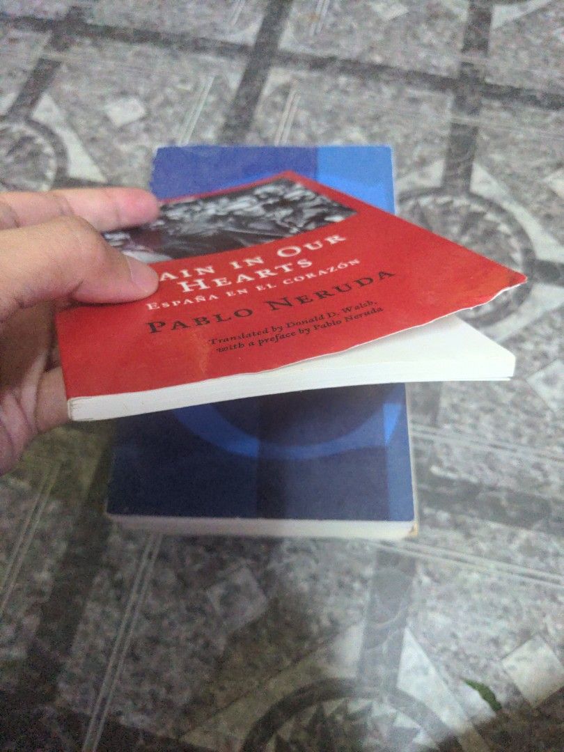 Spain in Our Hearts, Pablo Neruda (Category: Storybooks) located in Baguio. Submitted by fosterthe (Listing ID 1465305847, Image 2). Description: free with any purchase from my listings Spain in Our Hearts, España en El Corazon Pablo Neruda bilingual poetry paperback.