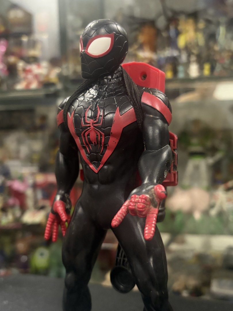 Spiderman miles morales (Category: Action & Battle Toys) located in Makati City. Submitted by tomypom (Listing ID 1465263703, Image 2). Description: Authentic Hasbro Spiderman Marvel Miles morales 499 pesos only! .