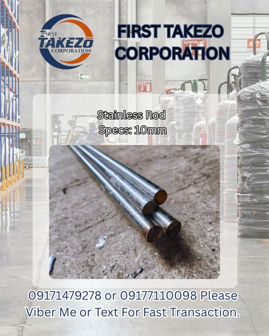 Stainless Rod Specs: 10mm (Category: Everything Else Others) located in Manila. Submitted by joeyroque09 (Listing ID 1465183968, Image 1). Description: Stainless Rod Specs: 10mm.