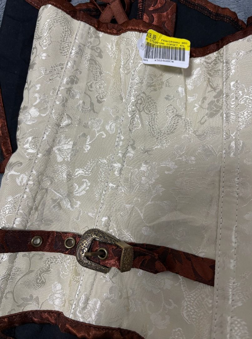 Steampunk Underbust Corset + Matching Bottoms (Category: Sets or Coordinates) located in Taguig. Submitted by arielle.shops (Listing ID 1465222739, Image 3). Description: Steampunk Underbust Corset + Matching Bottoms ✅ Like new from the US ✅ ONLY ₱600 ✅ M-L ✅ Length 80-90cm ✅ Height 34cm (front), 27cm (back) ✅ 14 bones ✅ With Matching Thongs (never used) 📍LOCATION: USUSAN, TAGUIG 📦 Pick up, Lalamove .