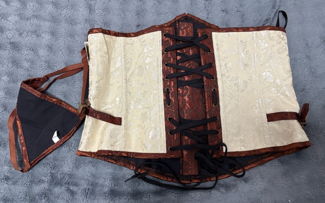 Steampunk Underbust Corset + Matching Bottoms (Category: Sets or Coordinates) located in Taguig. Submitted by arielle.shops (Listing ID 1465222739, Image 2). Description: Steampunk Underbust Corset + Matching Bottoms ✅ Like new from the US ✅ ONLY ₱600 ✅ M-L ✅ Length 80-90cm ✅ Height 34cm (front), 27cm (back) ✅ 14 bones ✅ With Matching Thongs (never used) 📍LOCATION: USUSAN, TAGUIG 📦 Pick up, Lalamove .
