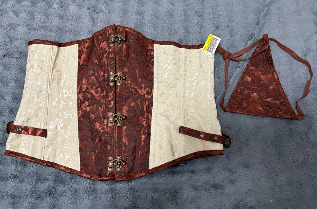 Steampunk Underbust Corset + Matching Bottoms (Category: Sets or Coordinates) located in Taguig. Submitted by arielle.shops (Listing ID 1465222739, Image 1). Description: Steampunk Underbust Corset + Matching Bottoms ✅ Like new from the US ✅ ONLY ₱600 ✅ M-L ✅ Length 80-90cm ✅ Height 34cm (front), 27cm (back) ✅ 14 bones ✅ With Matching Thongs (never used) 📍LOCATION: USUSAN, TAGUIG 📦 Pick up, Lalamove .