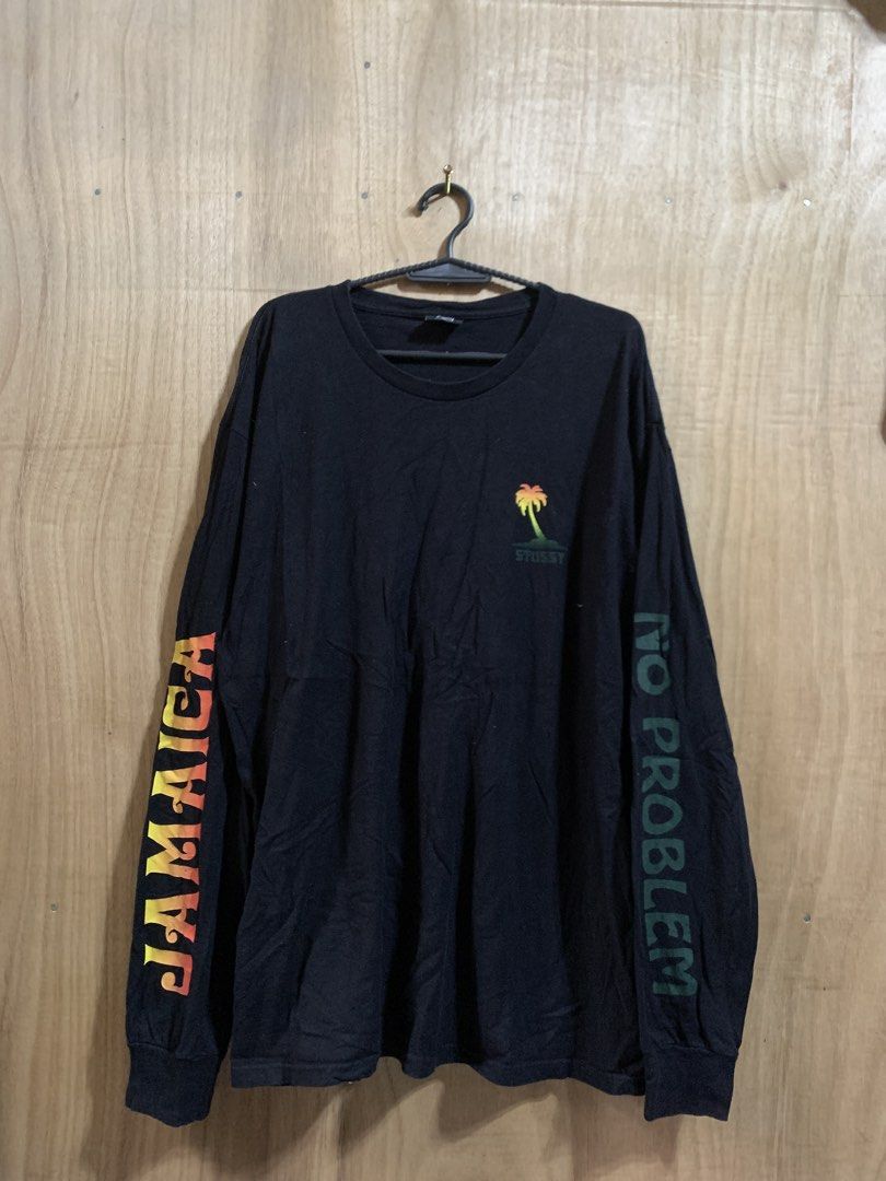 Stussy Jamaica No Problem Long Sleeve Tee Black (Category: Tshirts & Polo Shirts ) located in Kabasalan. Submitted by alvin_6 (Listing ID 1465259018, Image 1). Description: color rate 9.8/10 dimes 24.5 x 30 XL on tag issue: minimal hairline.
