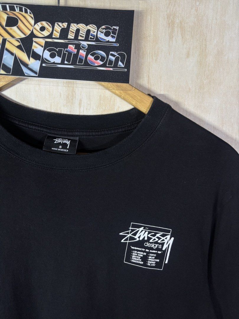 STUSSY MODERN AGE SHIRT (Category: Tshirts & Polo Shirts ) located in Cabuyao City. Submitted by pormanation-thrift-store (Listing ID 1465192041, Image 3). Description: STUSSY MODERN AGE SHIRT Condition: EXCELLENT Color rate: 9/10 Size: SMALL Dimes: 19”Wx27”L Issue: NONE❌ Price: 1350.