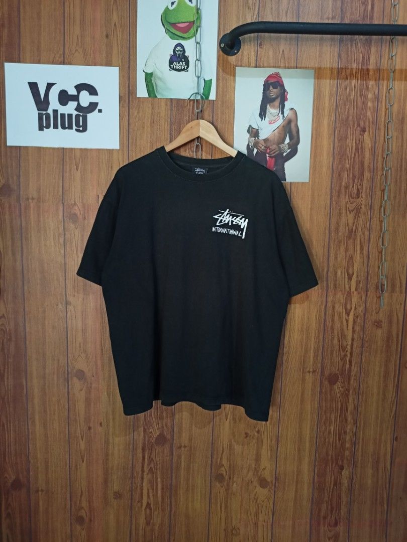 Stussy World Tribe International (Category: Tshirts & Polo Shirts ) located in Abucay. Submitted by vcc.plug (Listing ID 1465188642, Image 2). Description: 24 x 27.5 Large-XL Boxy Fit 🏷️ Still very good | Already washed | 1 Pinhole | Minimal Hairlines Cracks | Perfect Fade.