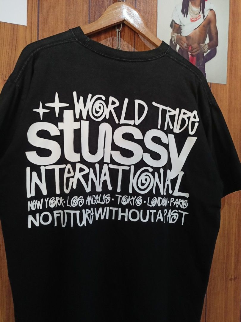 Stussy World Tribe International (Category: Tshirts & Polo Shirts ) located in Abucay. Submitted by vcc.plug (Listing ID 1465188642, Image 3). Description: 24 x 27.5 Large-XL Boxy Fit 🏷️ Still very good | Already washed | 1 Pinhole | Minimal Hairlines Cracks | Perfect Fade.