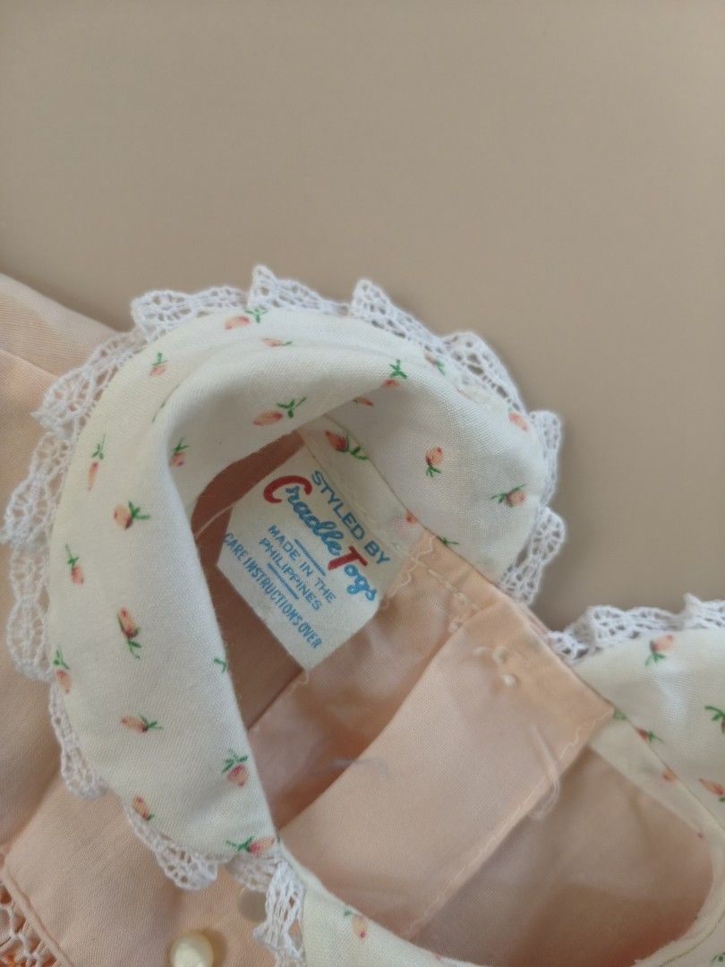 Cradle Togs Vintage Smocked Romper 3m (Category: Babies & Kids Fashion) located in Cebu City. Submitted by little_mush.room (Listing ID 1465231072, Image 2). Description: preloved VINTAGE smocked bubble romper brand : CRADLE TOGS size : 3m estimated minimal flaw : *see last pic.