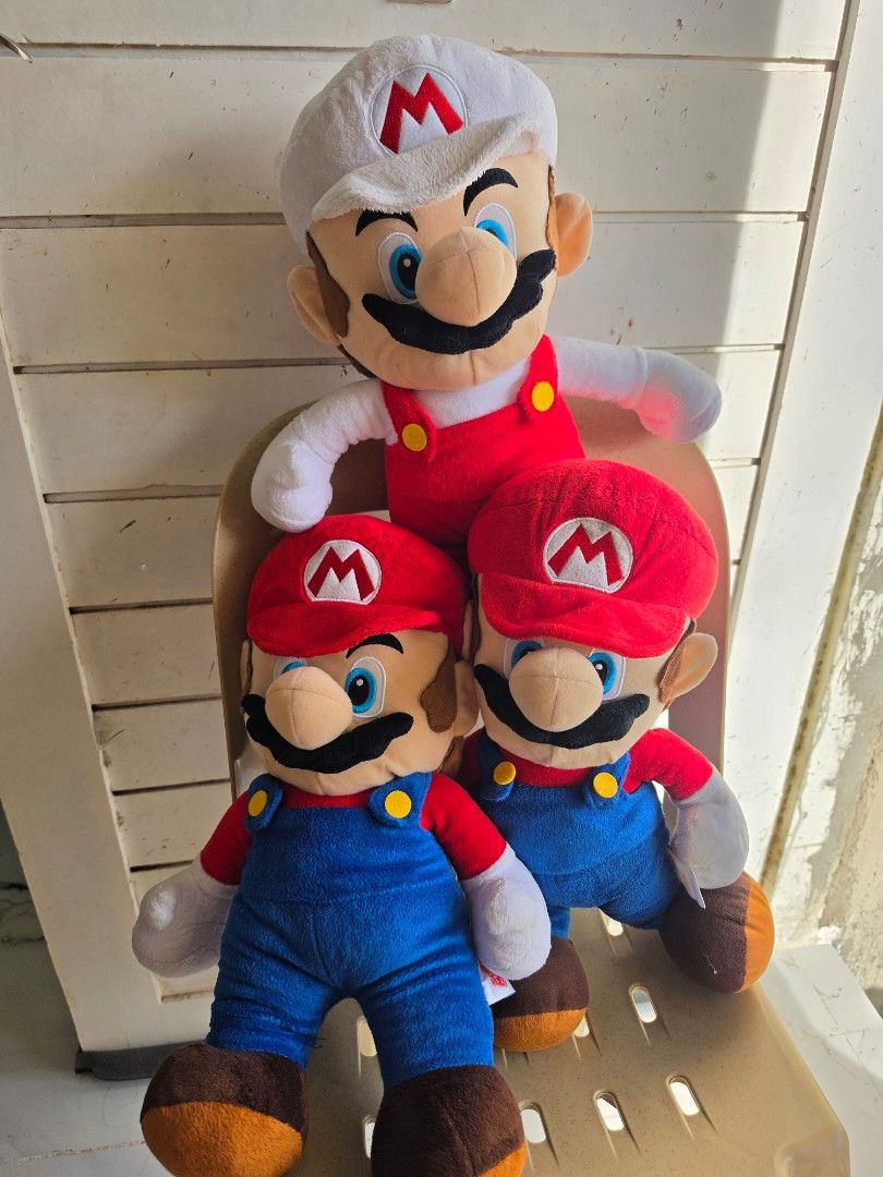 Super Mario plush bundle: Mario, Yoshi, Goomba, shells, and mushrooms (Category: Plushies & Soft Toys) located in Bacolod City. Submitted by shop_with_mi (Listing ID 1465327684, Image 1). Description: Price Range 350 to 450 - Massive Super Mario plush toy and pillow collection - Includes Mario characters, Yoshi figures, Goomba, turtle shells, and power-up mushrooms - Made with soft fabric, bright colors, and detailed stitching - Ideal for collect