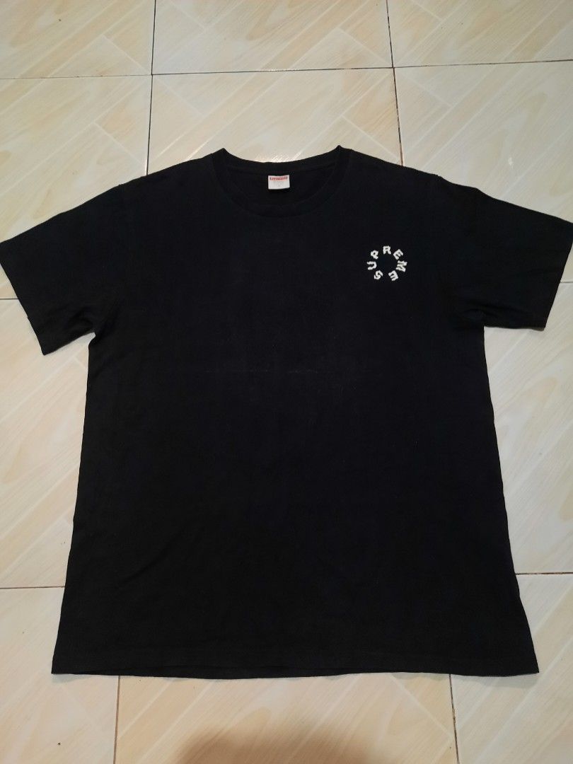 supreme marble tee (Category: Tshirts & Polo Shirts ) located in Tarlac. Submitted by thryftstash (Listing ID 1465381175, Image 1). Description: dimes: 29 - 22 L on tag issue: check last pic (crack back print) sf not included tarlac loc j&t and lbc courier.