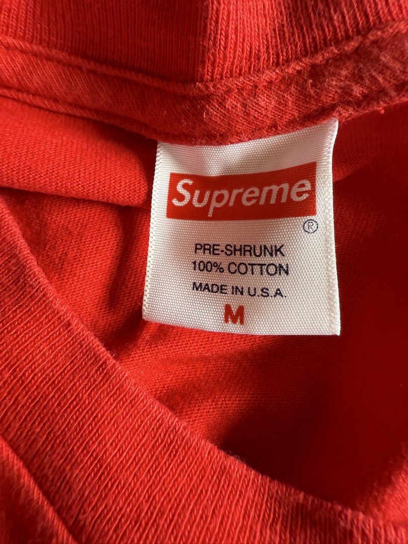 Supreme Scarface Split Tee Red Medium (Category: Tshirts & Polo Shirts ) located in Manila. Submitted by soleforthegods (Listing ID 1465343863, Image 3). Description: Supreme x scarface split tee Size M No issues 2k Tondo/ermita.